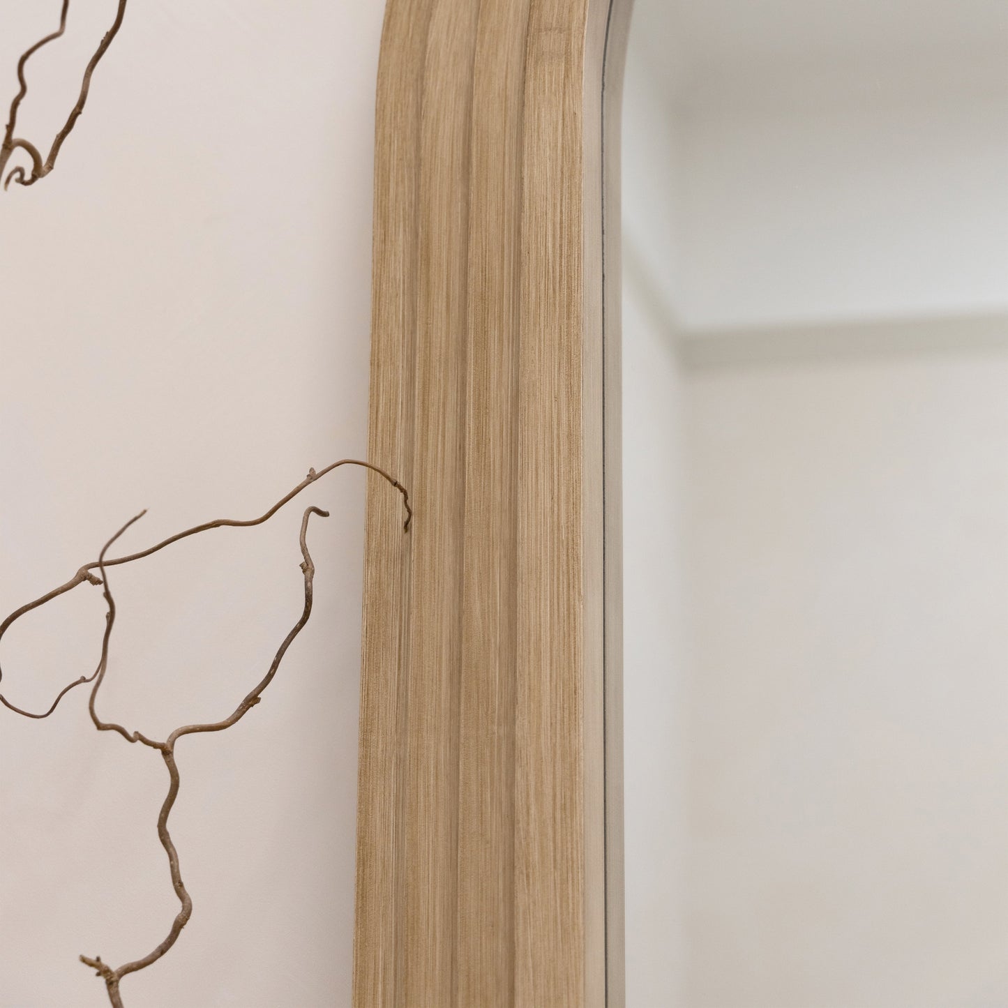 Lustrzane Obrotowe Drzwi Luciana z Naturalnego Drewna - Design Architektoniczny - 180 x 110 cm