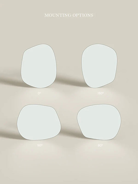 Lustro Asymetryczne Flint | Elegancki Organiczny Design