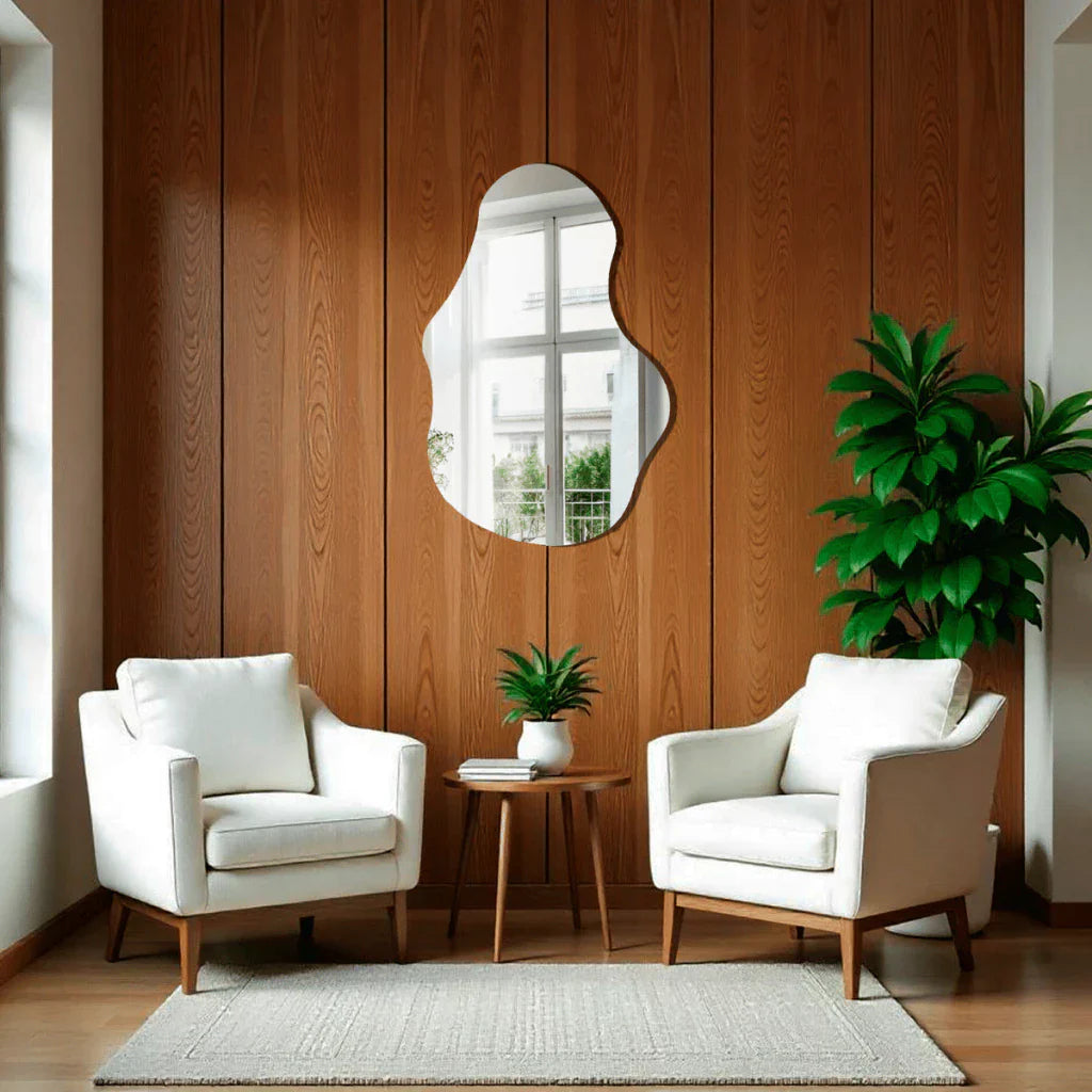 Miroir Plein Pied Organique Design Moderne - 115 x 60 cm