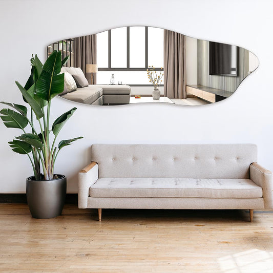 Duże Dekoracyjne Lustro Organiczne Flame – Pełnowymiarowe – 70 x 170 cm