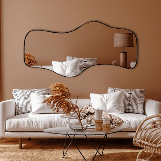 Lustro ścienne Serenity – panoramiczny, organiczny design (160x80 cm)