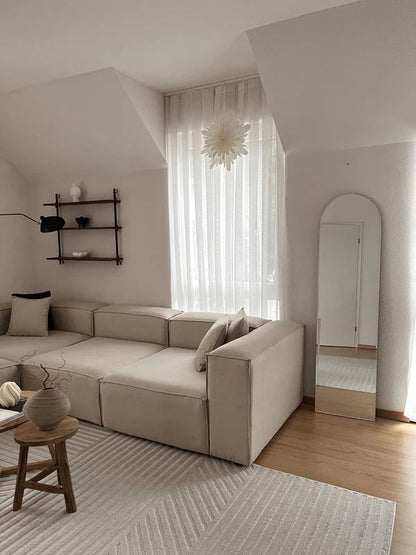 Lustro Arko nr 2 | Szykowny design vintage z żelazną ramą - 160 x 50 cm