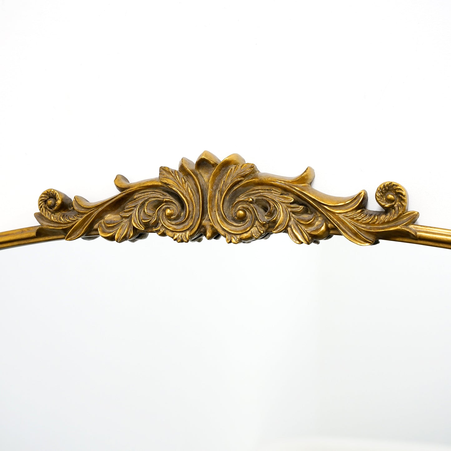 Miroir Arqué Amélia Grand Format – Métal Doré Antique (186 x 100 cm)