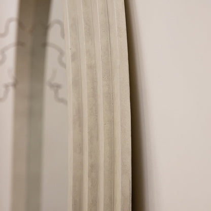 Lustro Full-Length w Kształcie Łuku Luciana - Efekt Betonu Przemysłowego - 180 cm x 110 cm