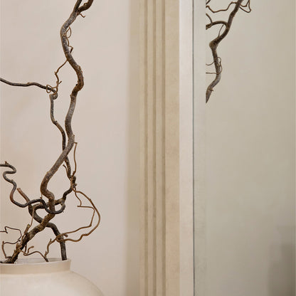 Lustro Full-Length w Kształcie Łuku Luciana - Efekt Betonu Przemysłowego - 180 cm x 110 cm