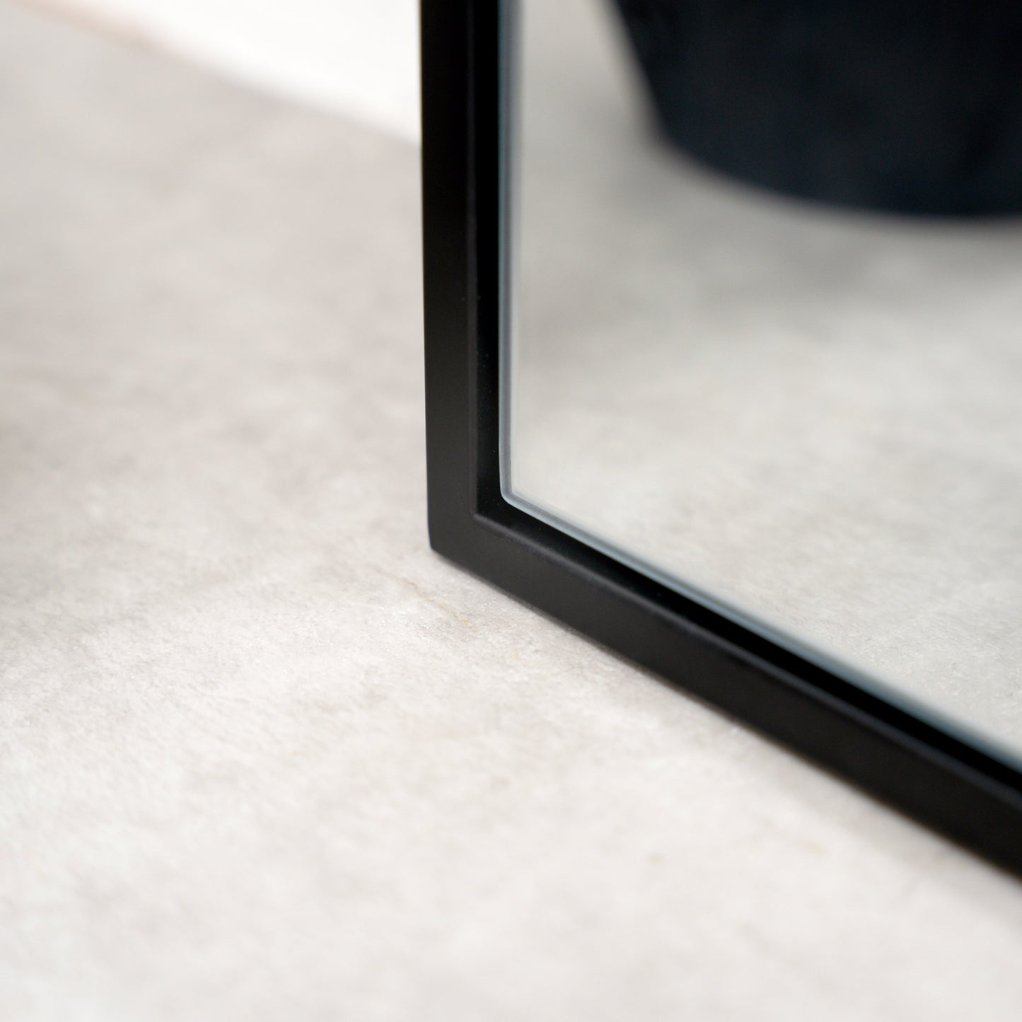 Miroir Trumeau Arqué en Métal Noir - Design Élégant (120 x 90 cm)