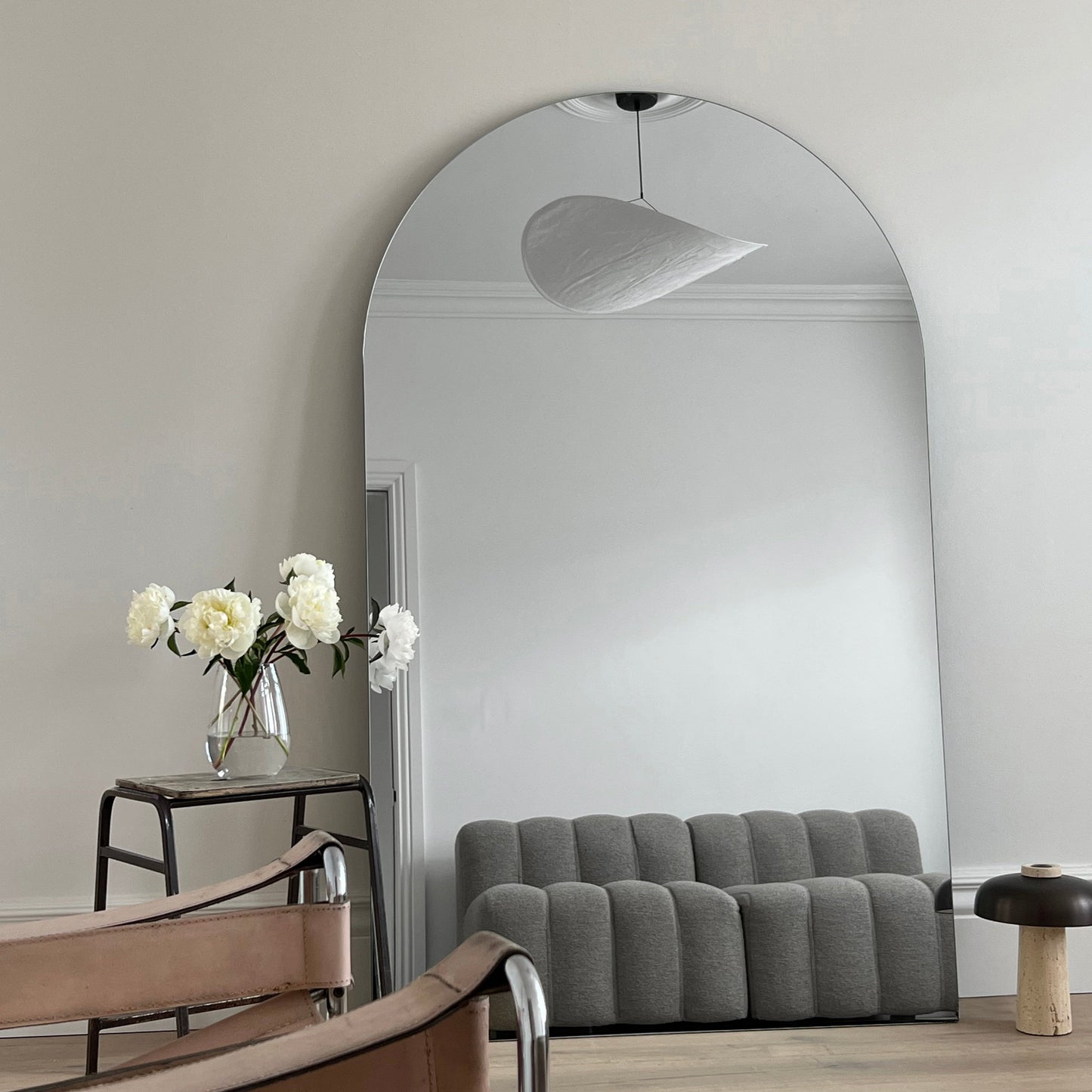 Miroir d'Arche Mural XXL Sans Cadre Edge - Style Minimaliste Haut de Gamme - 179 cm x 110 cm