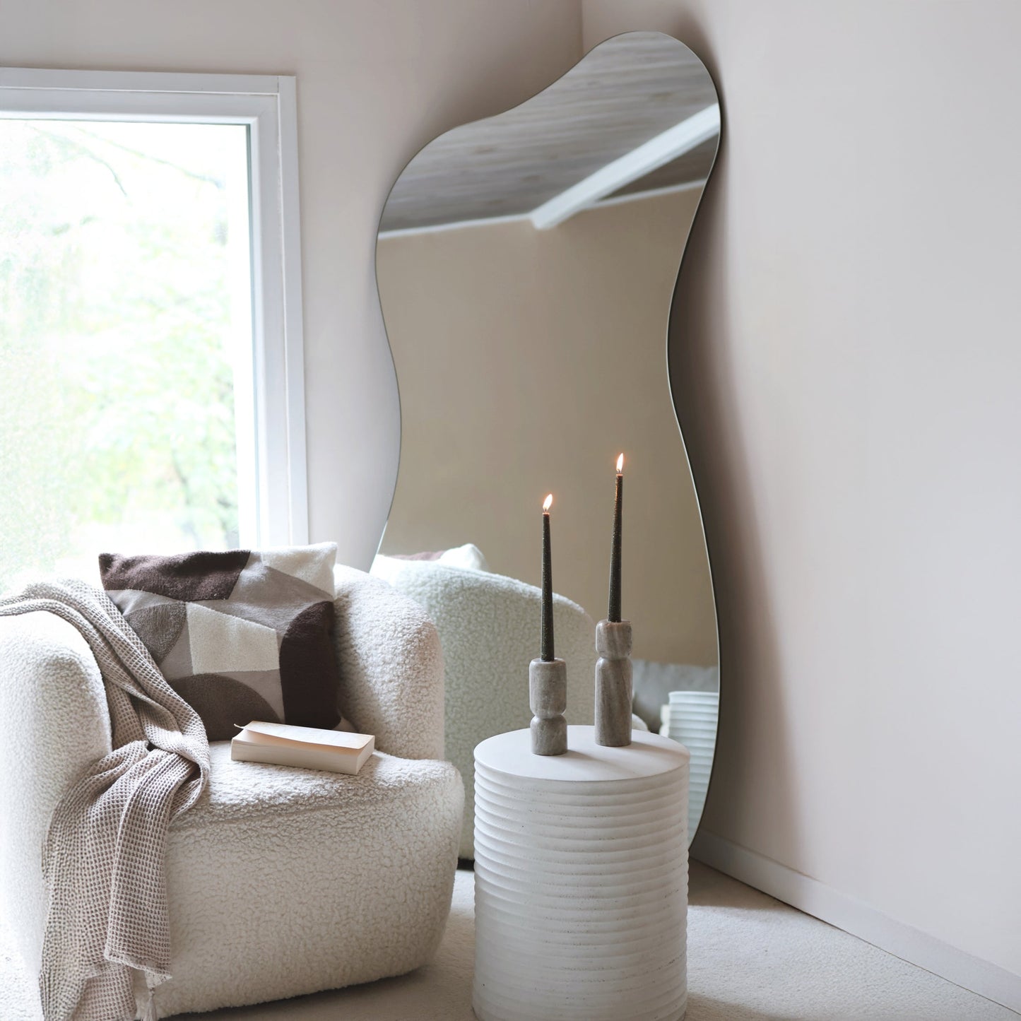 Miroir Pleine Longueur Edge XL - Design Organique Irrégulier Sans Cadre 170 x 80 cm