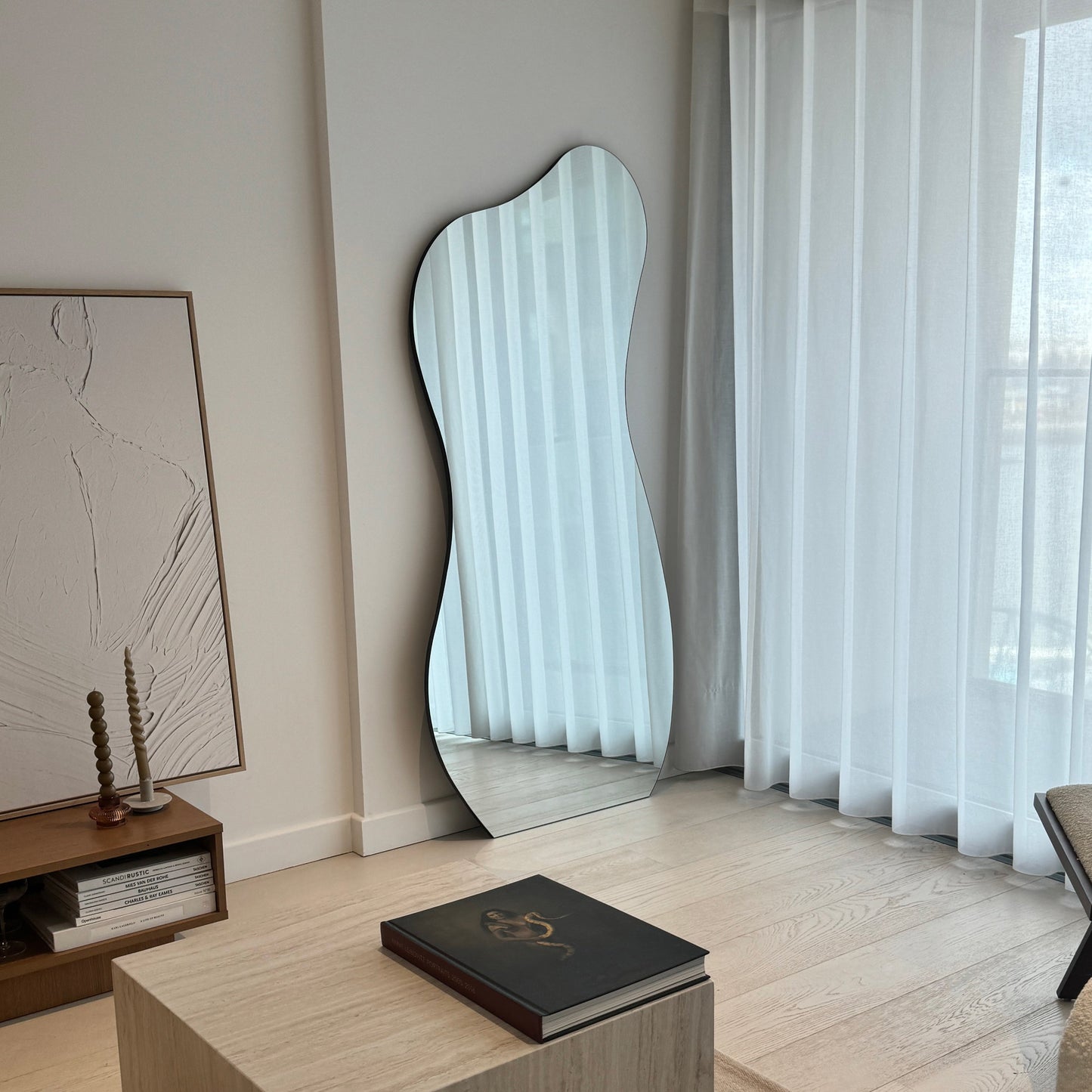 Miroir Pleine Longueur Edge XL - Design Organique Irrégulier Sans Cadre 170 x 80 cm