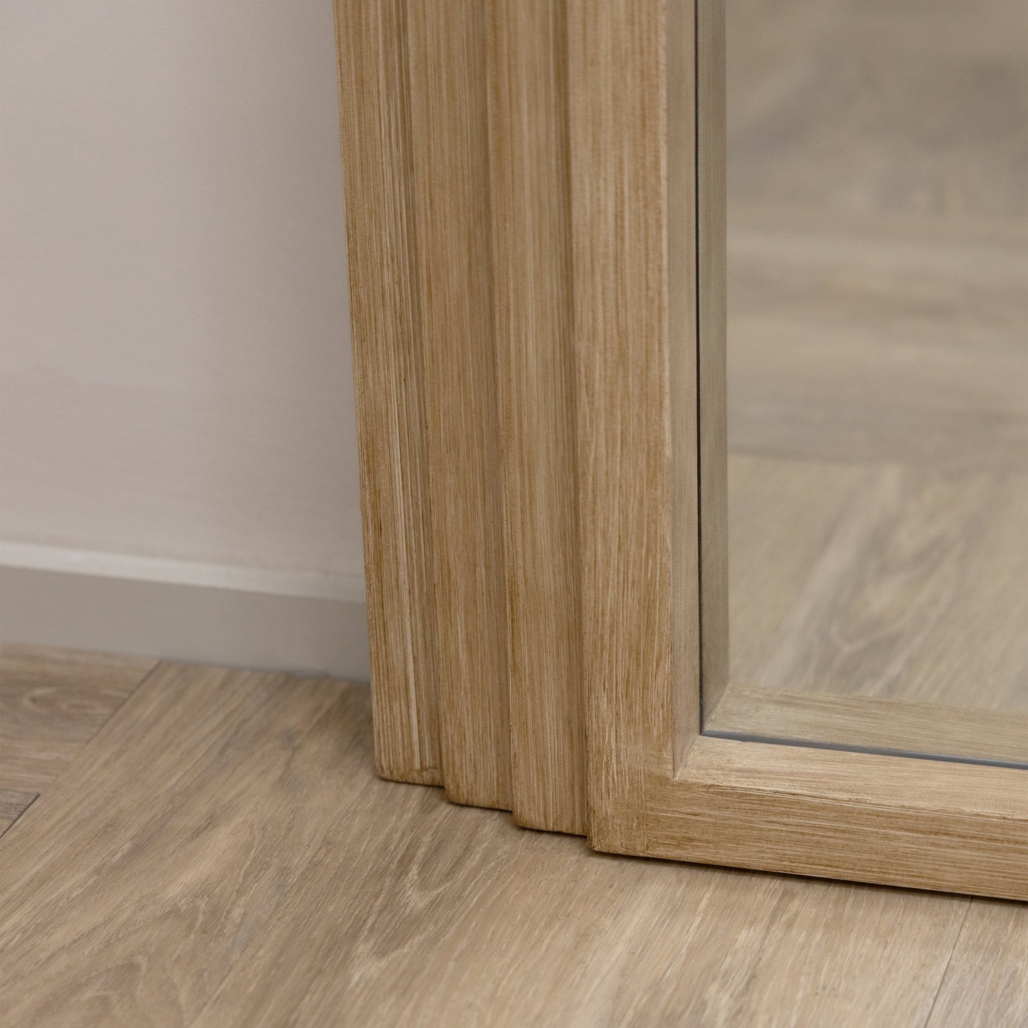 Lustrzane Obrotowe Drzwi Luciana z Naturalnego Drewna - Design Architektoniczny - 180 x 110 cm